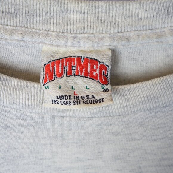 Vintage 1990's NBA Orlando Magic O'Neal Single Stitch Nutmeg T-Shirt, Size L - Picture 9 of 12